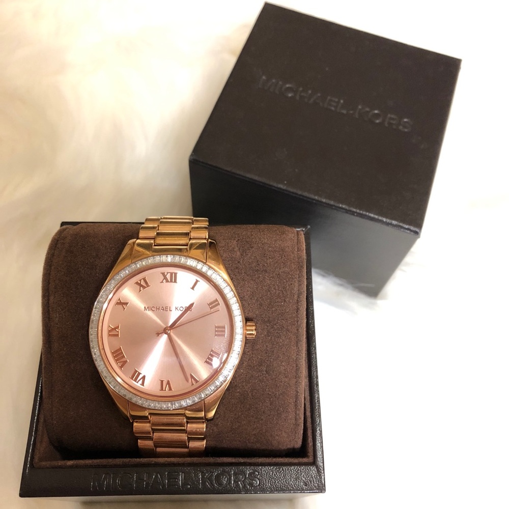 ROSE GOLD MK WATCH